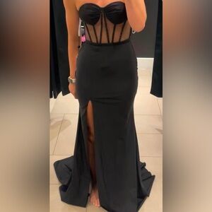Black Jovani Strapless Prom Dress!!